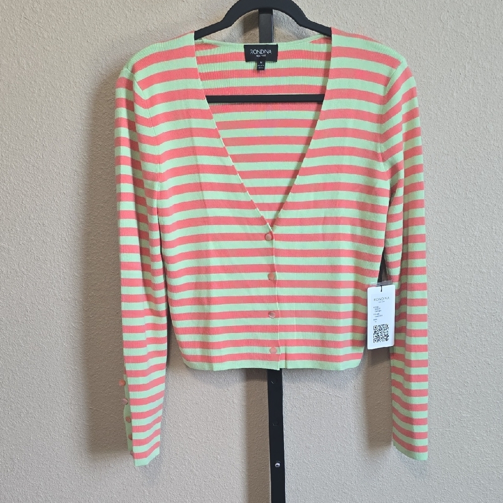 NWT Rondina New York V Neck Cardigan In Medium